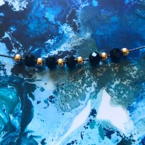 Black and gold choker